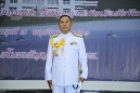 พลเรือโท ชุมศักดิ์ นาควิจิตร ผู้บัญชาการฐานทัพเรือสัตหีบ เป็นประธานในพิธีประดับเครื่องหมายยศ