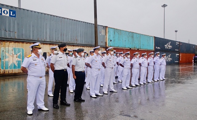 กองทัพเรือ โดยฐานทัพเรือสัตหีบ ให้การต้อนรับ กองทัพเรือสาธารณรัฐสิงคโปร์ เนื่องในโอกาสเดินทางมาฝึกทางทะเล