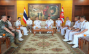 Chief of Staffs, Sattahip Naval Base, welcomed RADM Kim Young Su, Commander of Flotilla 5 Republic of korea Navy (ROKN), and discuss the ship visit of ROKS IL CHULBONG and join Cobra Gold Exercise with Royal Thai Navy.